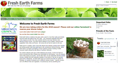 Desktop Screenshot of freshearthfarms.com